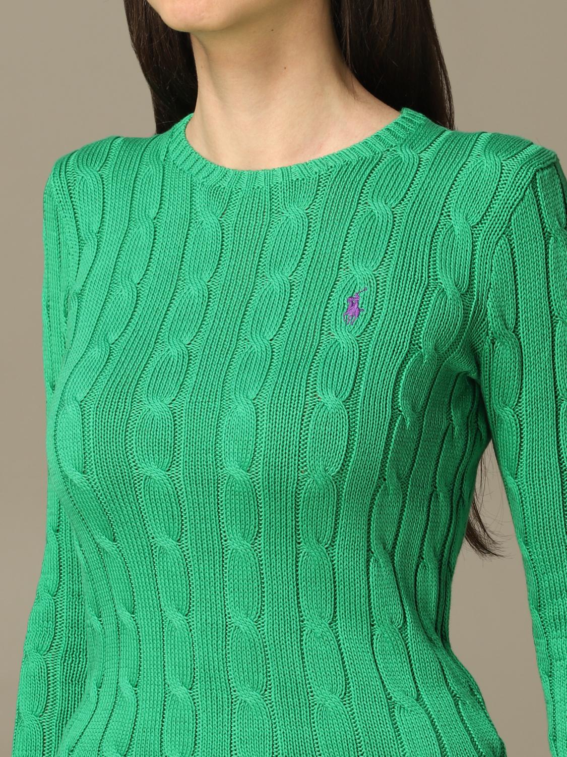 ralph lauren green sweater women