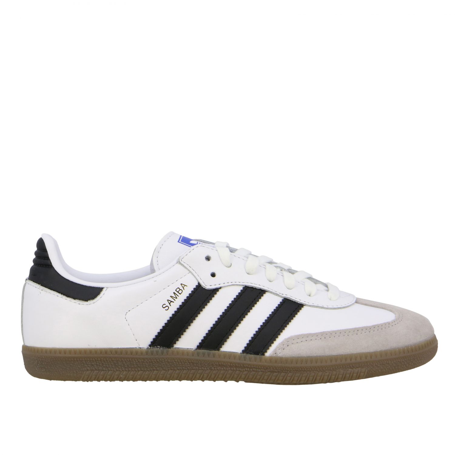 Originals Outlet: Samba sneakers in leather with logo | Sneakers Adidas White Sneakers Adidas Originals B 75806 GIGLIO.COM