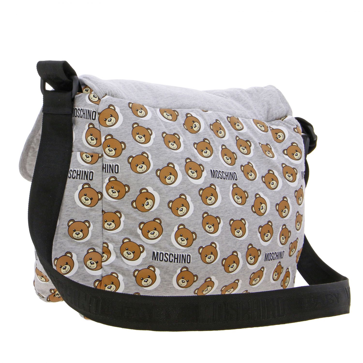 MOSCHINO BABY Borsone Mama's bag in cotone con teddy Borsa Moschino