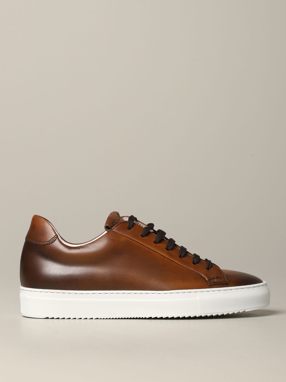 Doucal's Outlet: sneakers in leather - Burnt | Doucal's sneakers online on GIGLIO.COM