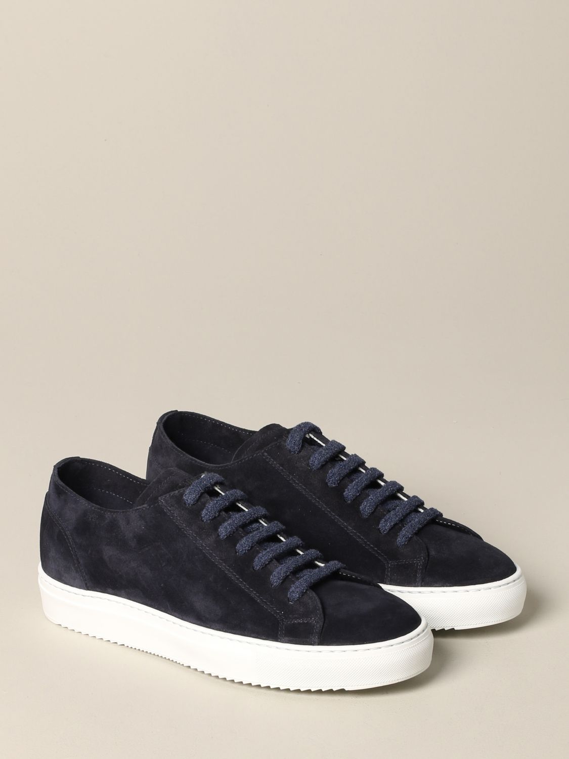 Doucal's Outlet: sneakers suede - Blue Doucal's sneakers DU2335ERICZ106I online on