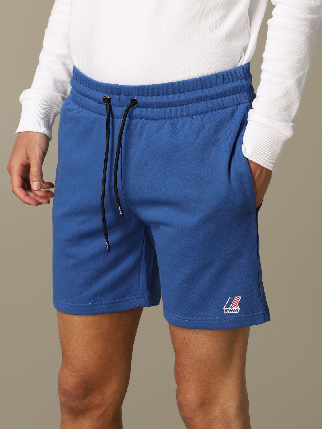 K-Way Outlet: Bermuda shorts men - Royal Blue | Short K-Way K007JF0 ...