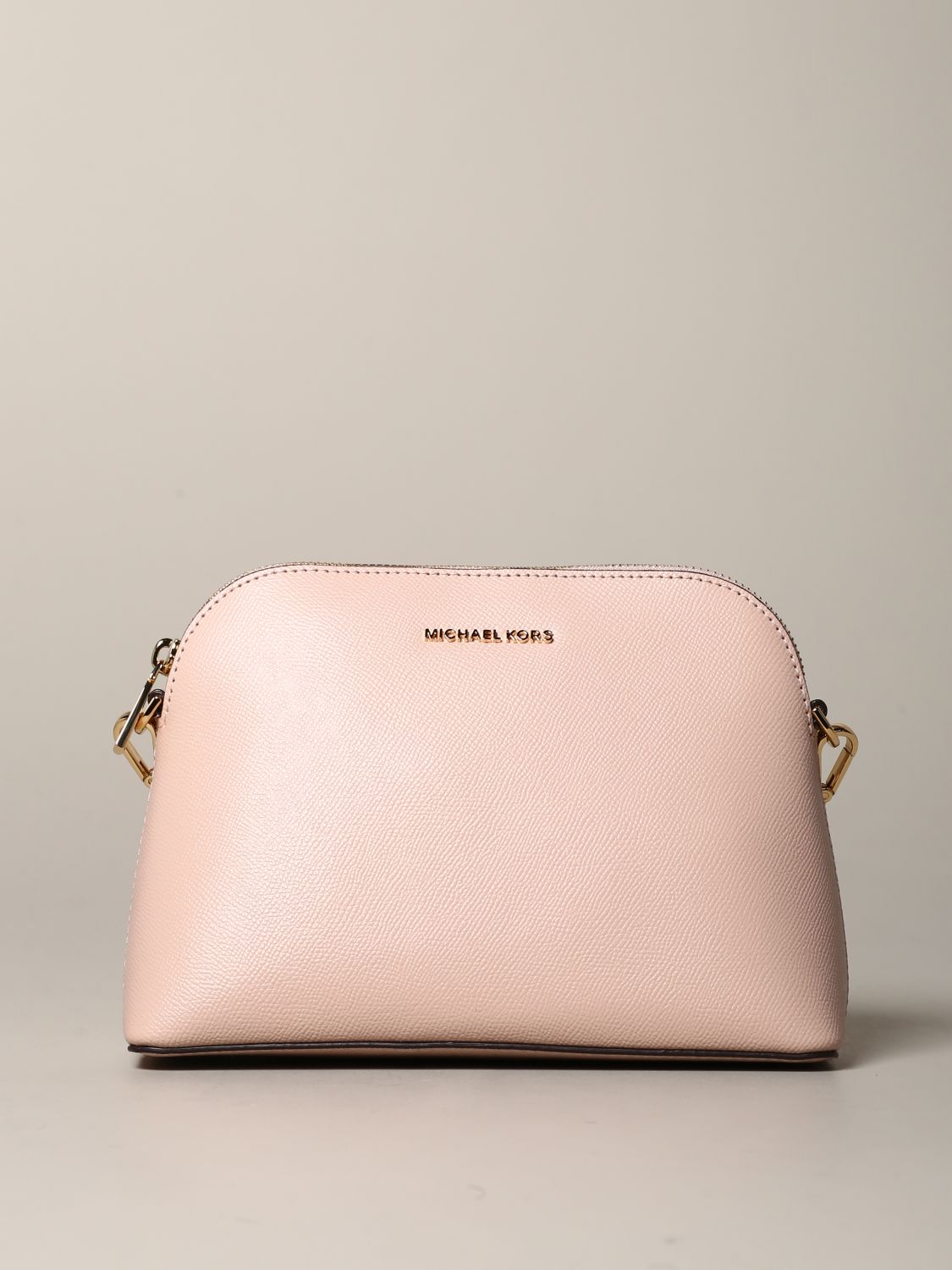 Michael Kors Handbag Medium Chain Pouchette soft pink  gold hardware  The  Little Green Bag