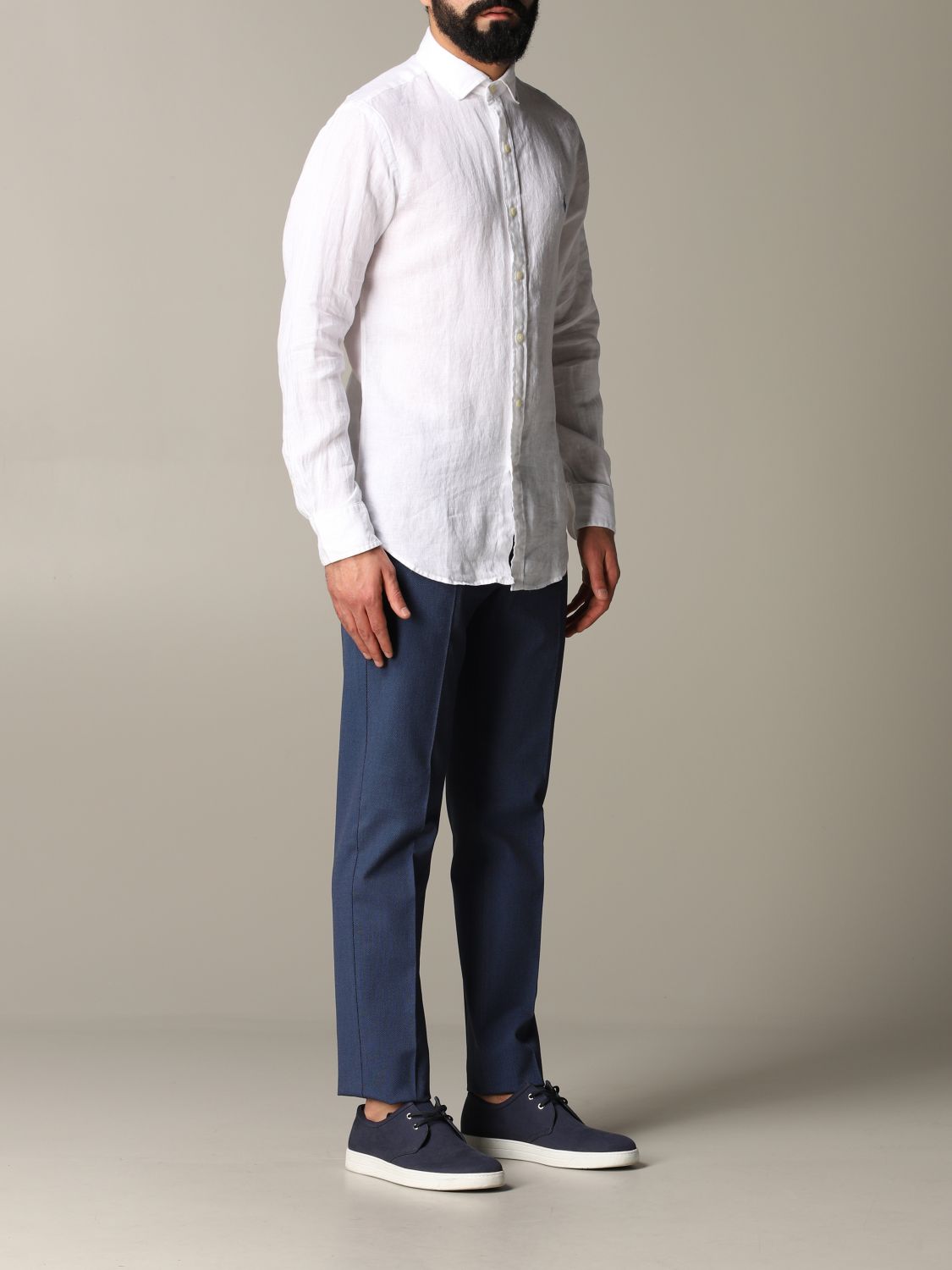 Camisa Polo Ralph Lauren: Camisa hombre Polo Ralph Lauren blanco 2