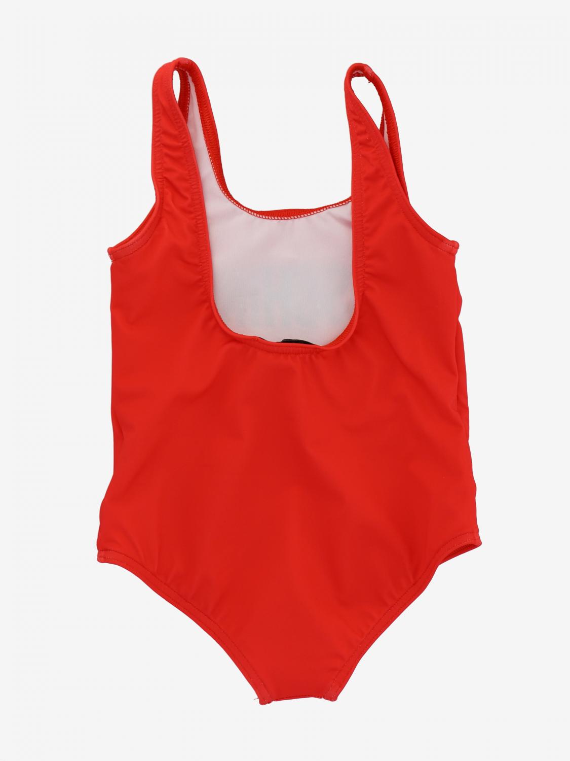 red baby swimsuit