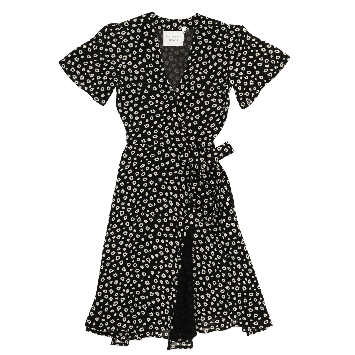 Les Coyotes De Paris Outlet: micro patterned dress - Black | Dress Les ...