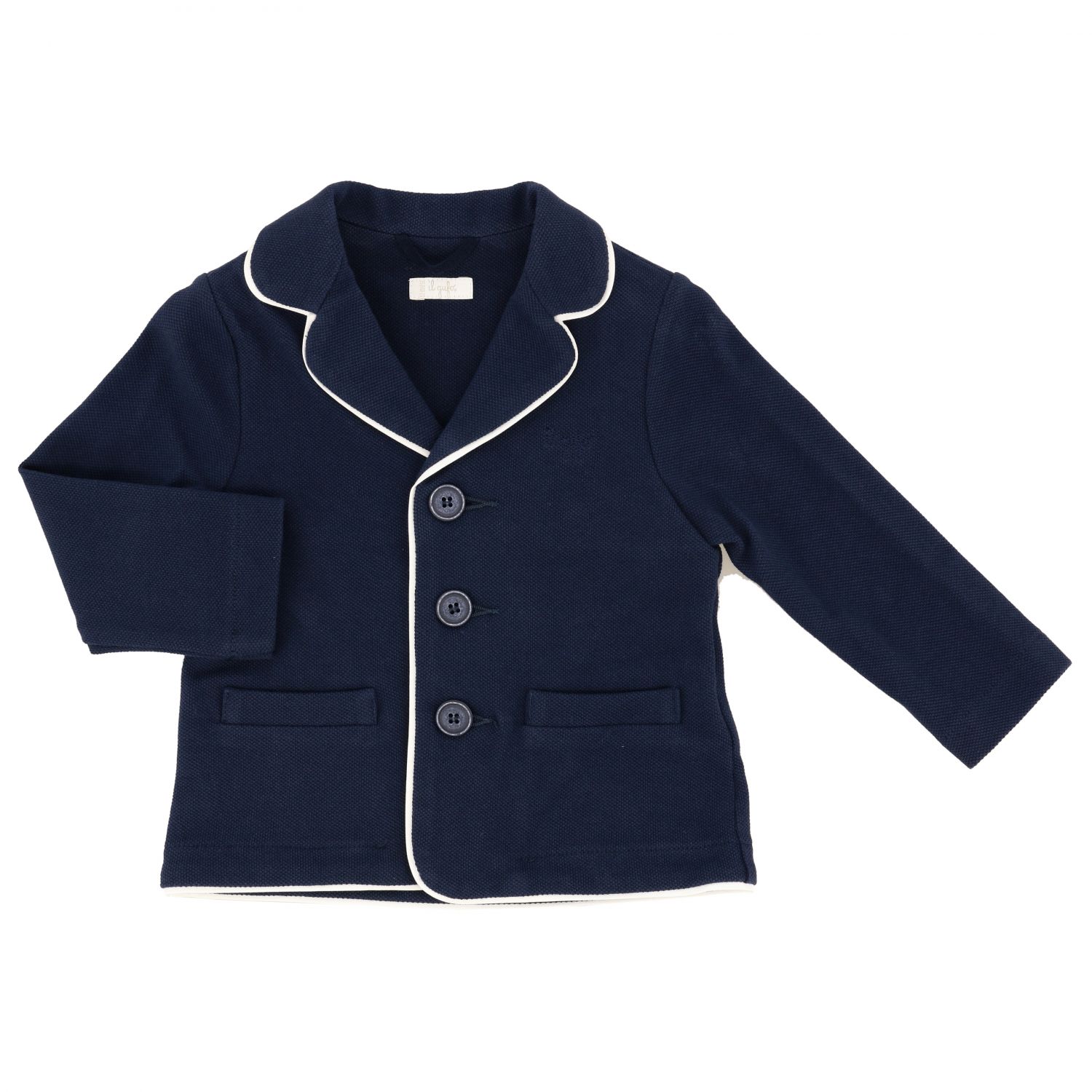 Il Gufo Outlet: jersey jacket - Blue | Il Gufo blazer P20BF042 M0098 ...