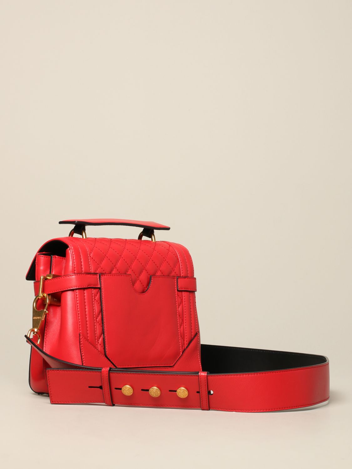 red balmain bag