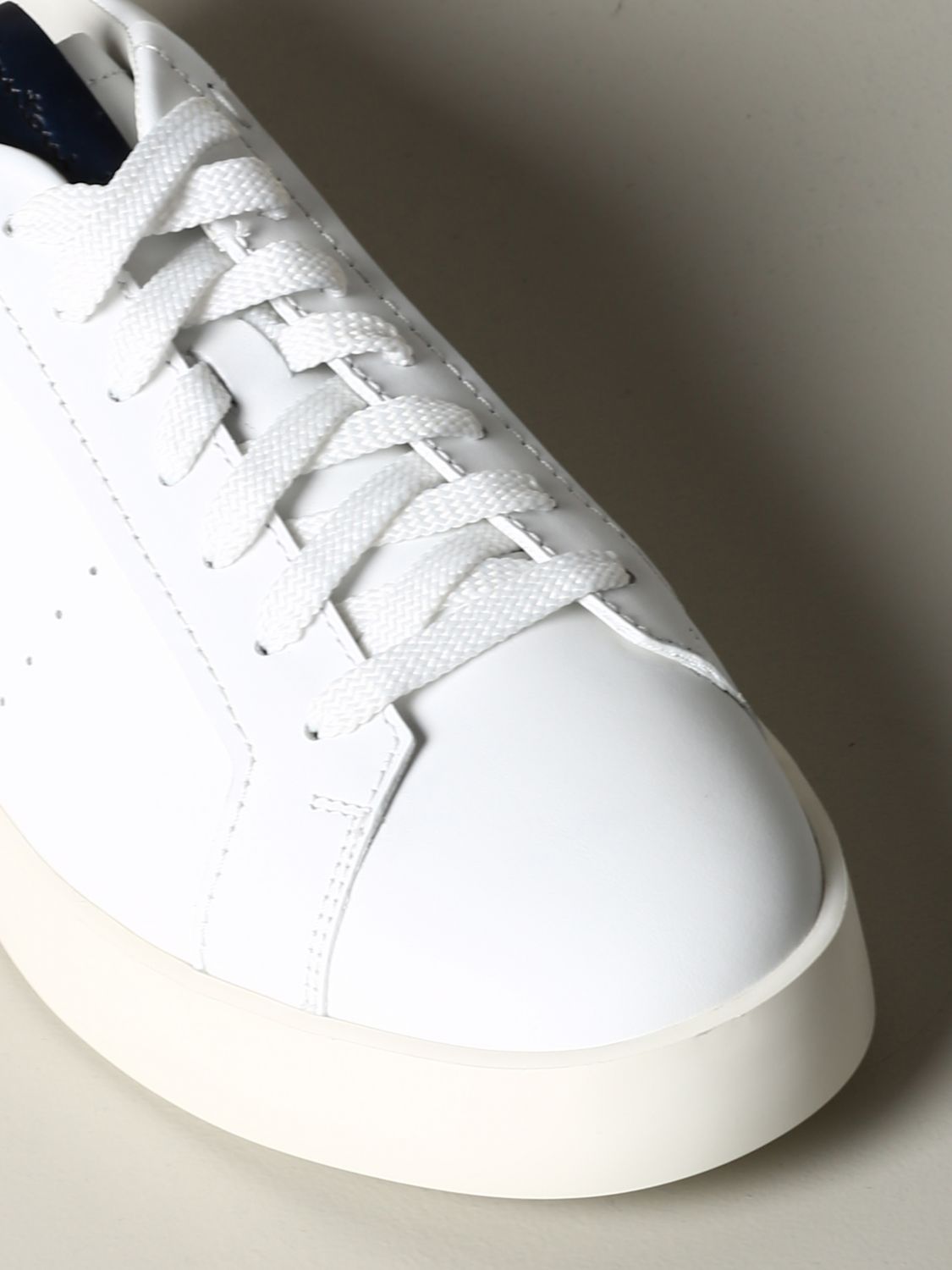 Sneakers Santoni: Santoni smooth leather sneakers white 4