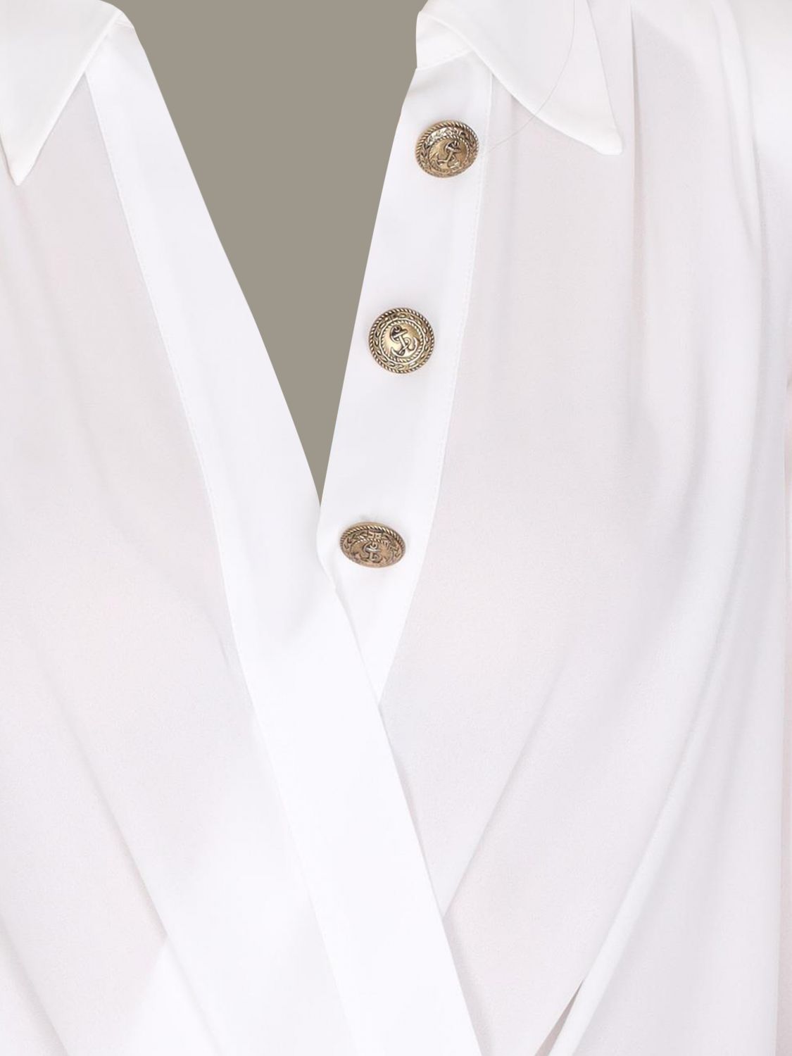 连体衣 Elisabetta Franchi: Elisabetta Franchi 衬衫连体衣 白色 2