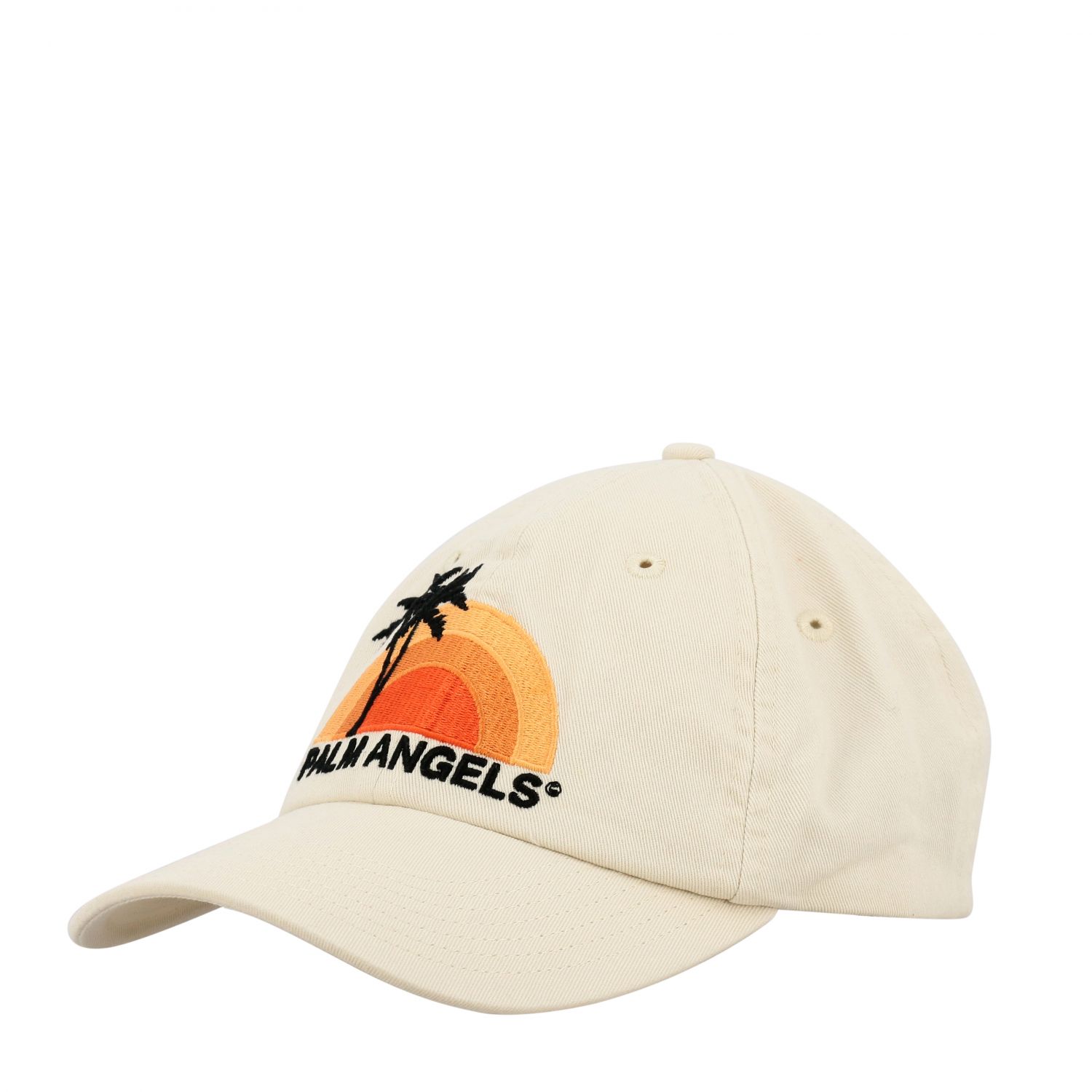 Palm Angels Outlet: Cappello con logo e palme - Naturale | Cappello Palm  Angels PMLB009S20224016 GIGLIO.COM