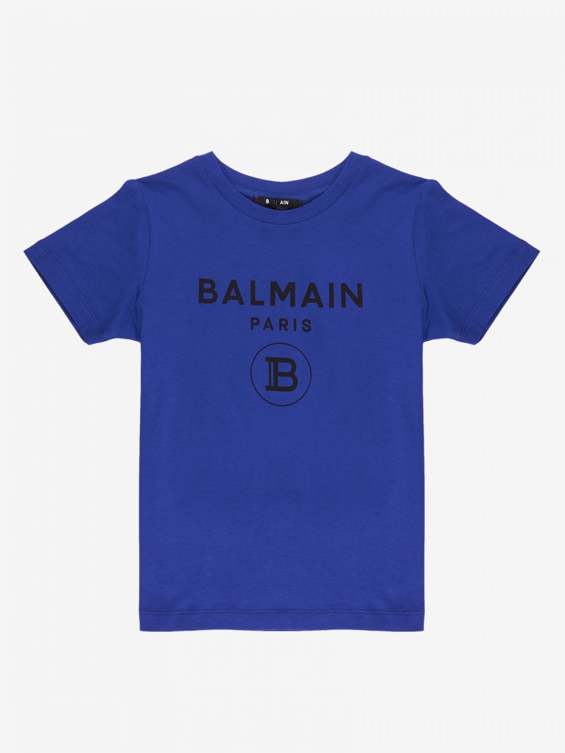 BALMAIN: t-shirt for boy - Gnawed Blue | Balmain t-shirt 6M8701 MX030 ...