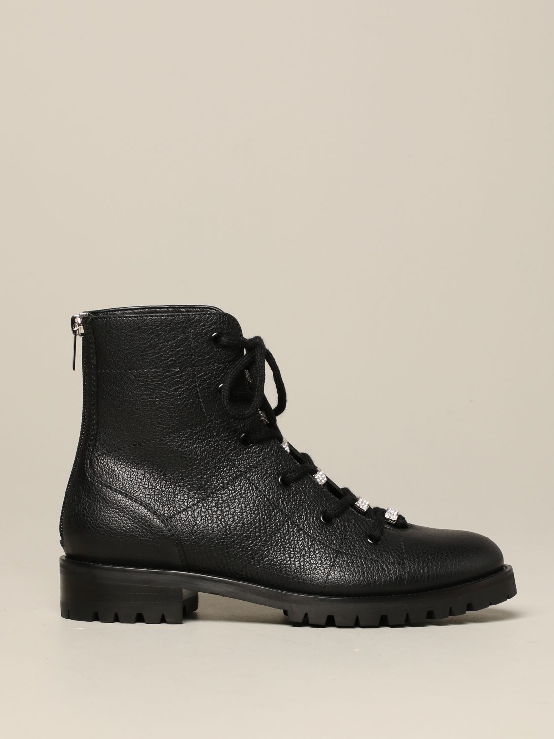 jimmy choo lace up boots