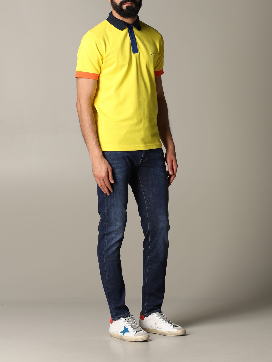 Sun 68 Poloshirt in Gelb für Herren Herren Bekleidung T-Shirts Poloshirts 