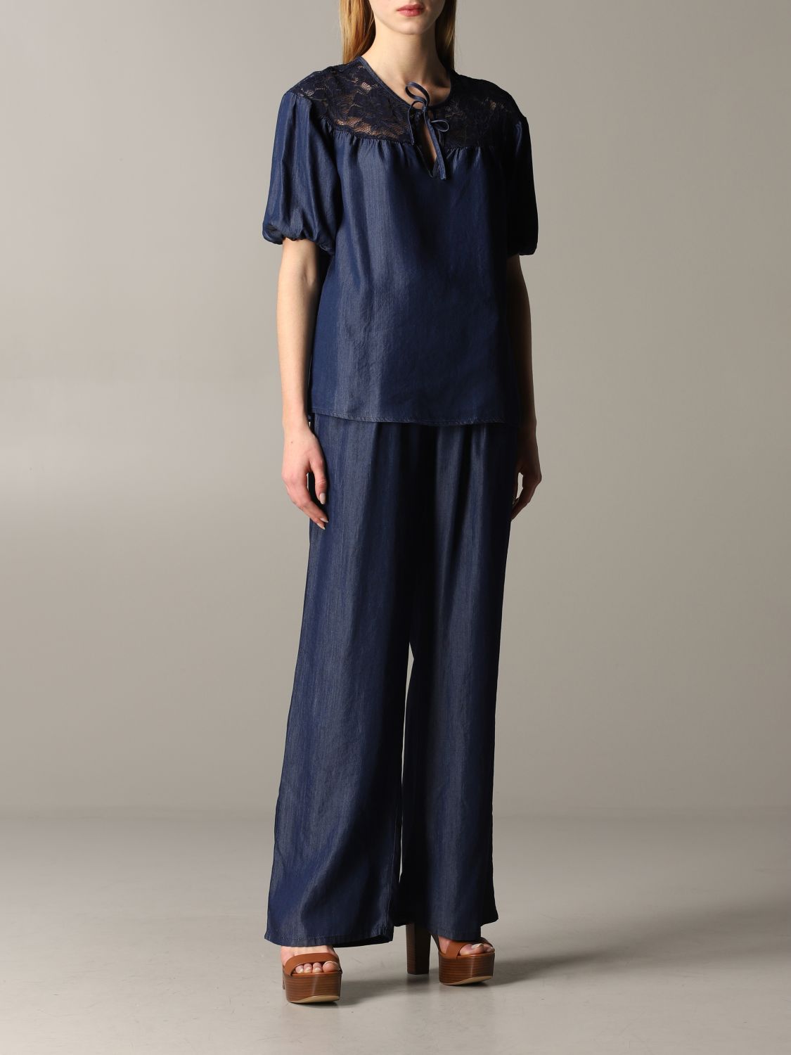 liu jo denim shirt