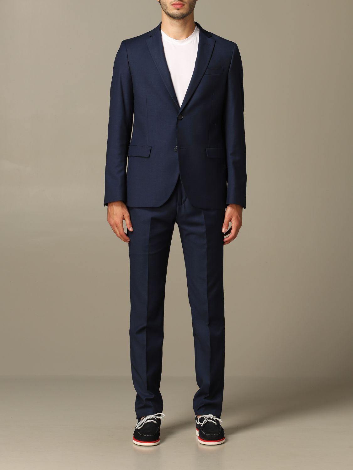 Manuel Ritz Outlet: single-breasted suit - Blue 1 | Manuel Ritz suit ...