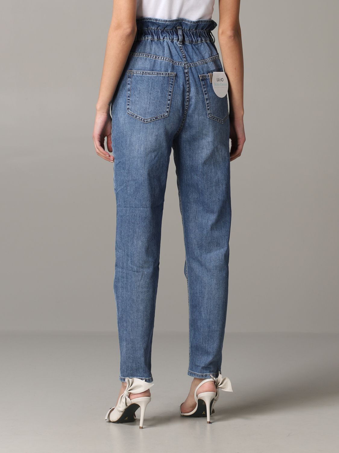 Liu Jo Outlet: high-waisted jeans - Denim | Jeans Liu Jo UA0147D4457  GIGLIO.COM