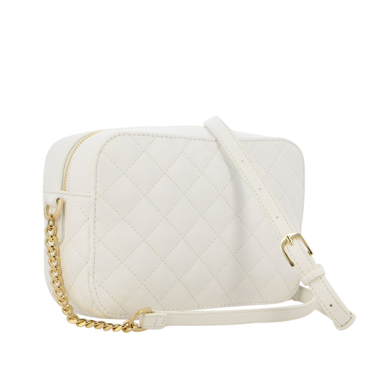 LIU JO: shoulder bag in quilted synthetic leather - White | Crossbody ...
