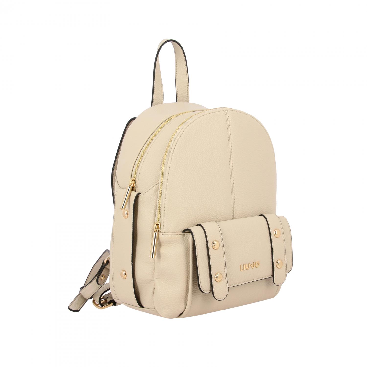 LIU JO: backpack for women - Beige | Liu Jo backpack AA0045E0086 online ...