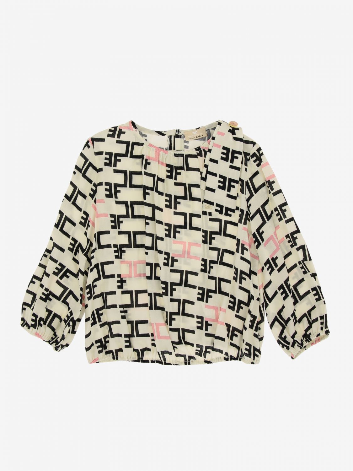 camicia elisabetta franchi con logo