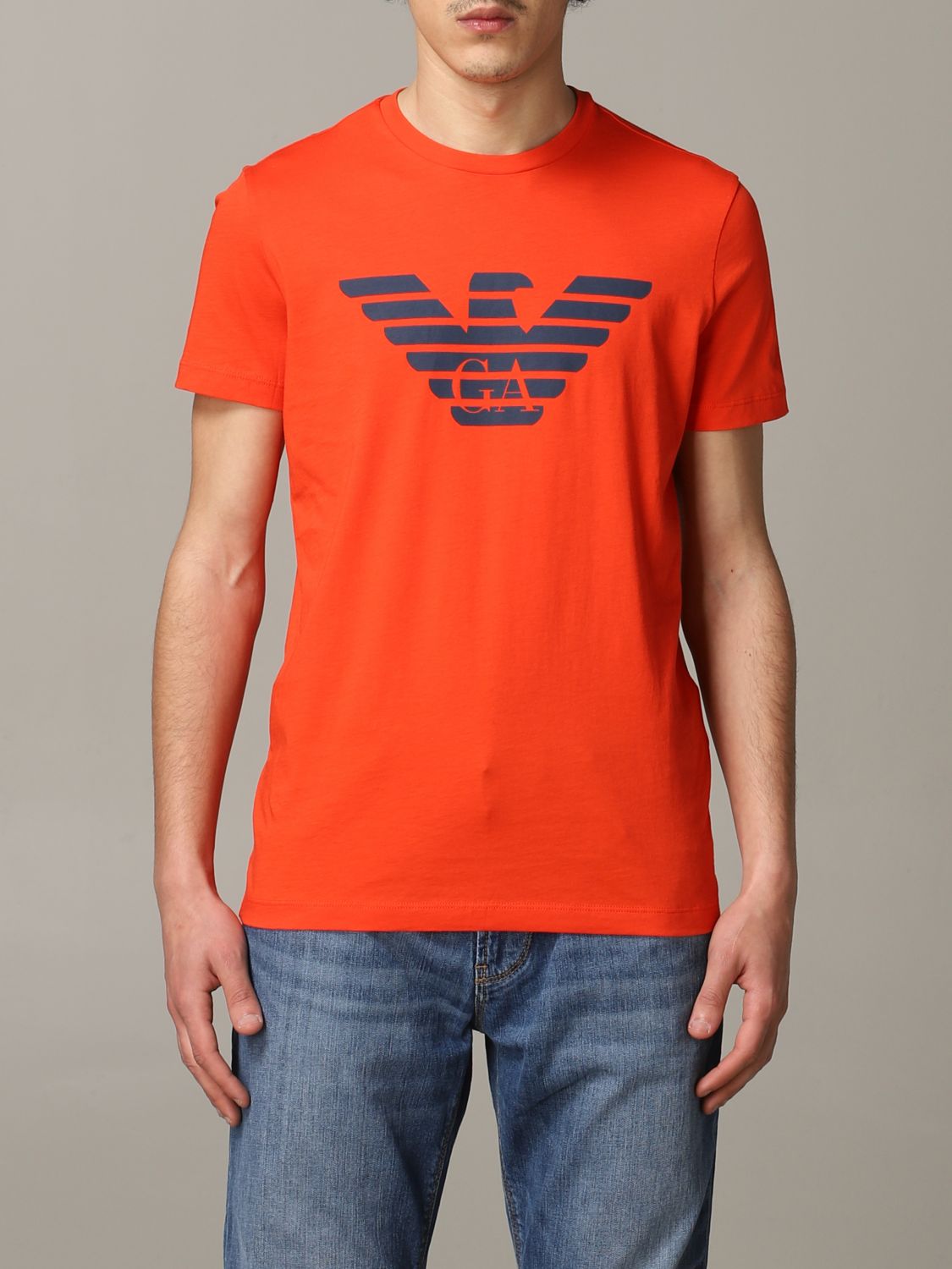 armani t shirt orange