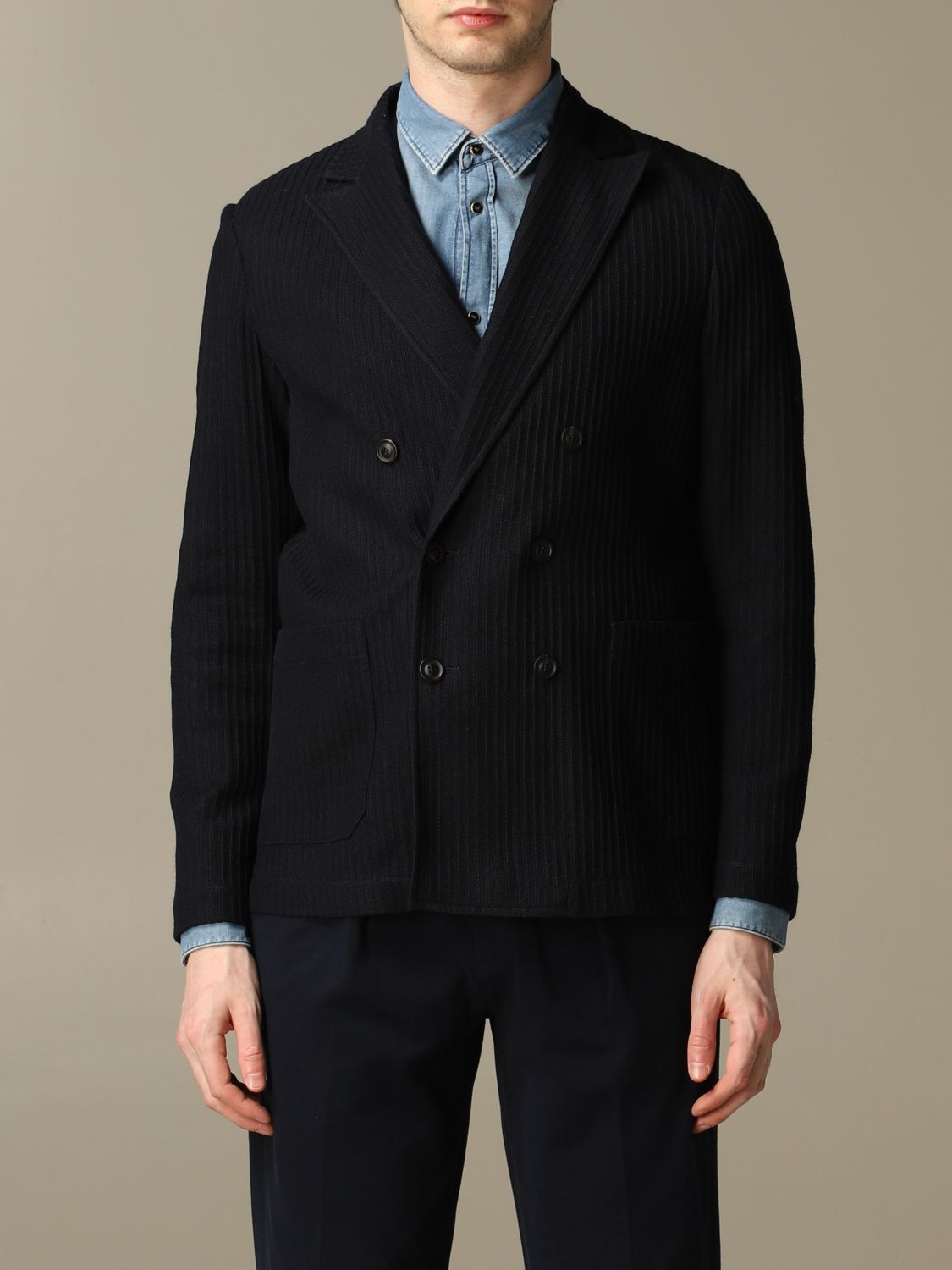 Claudio Tonello Outlet: Blazer a doppiopetto - Blue | Blazer Claudio Tonello  51G500S54335R GIGLIO.COM