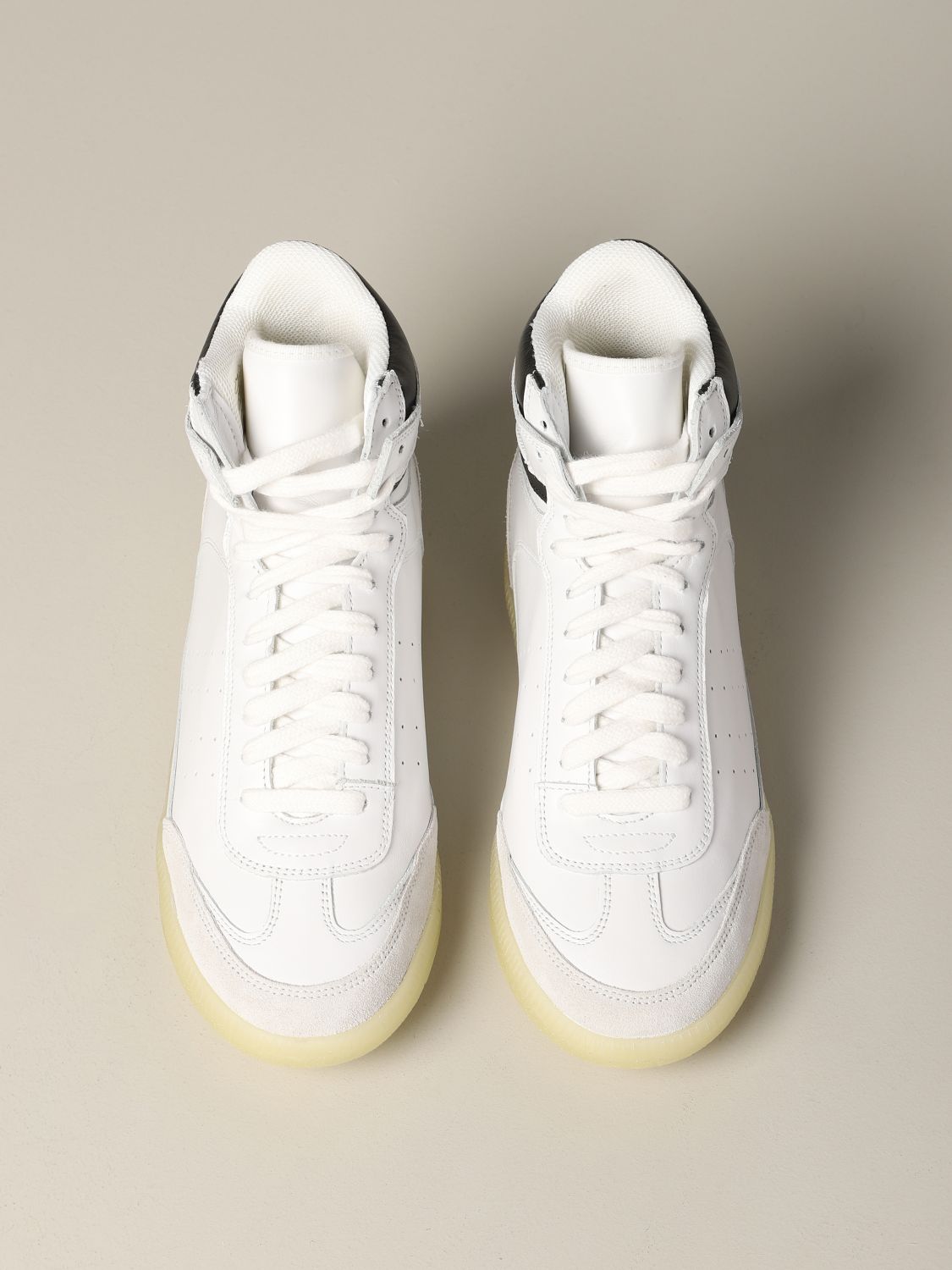 Isabel Outlet: in leather suede | Sneakers Marant Women White | Sneakers Isabel Marant BK026420P034S GIGLIO.COM