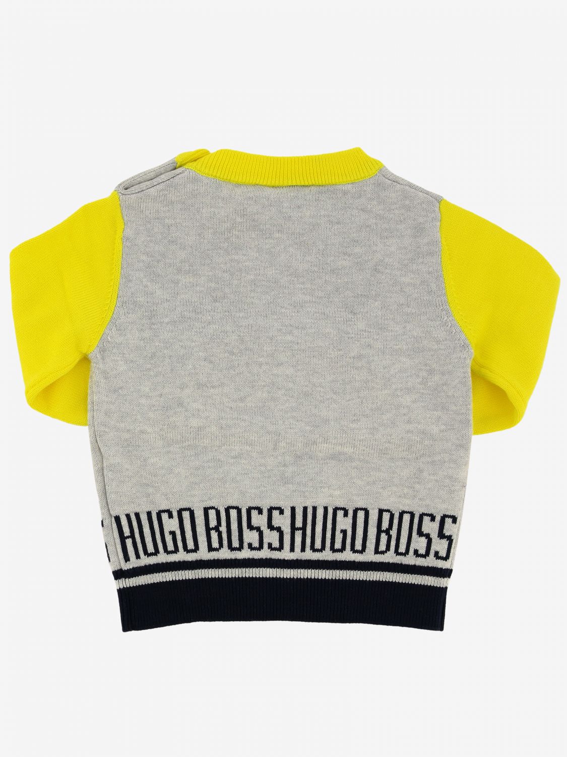 grey boss jumper