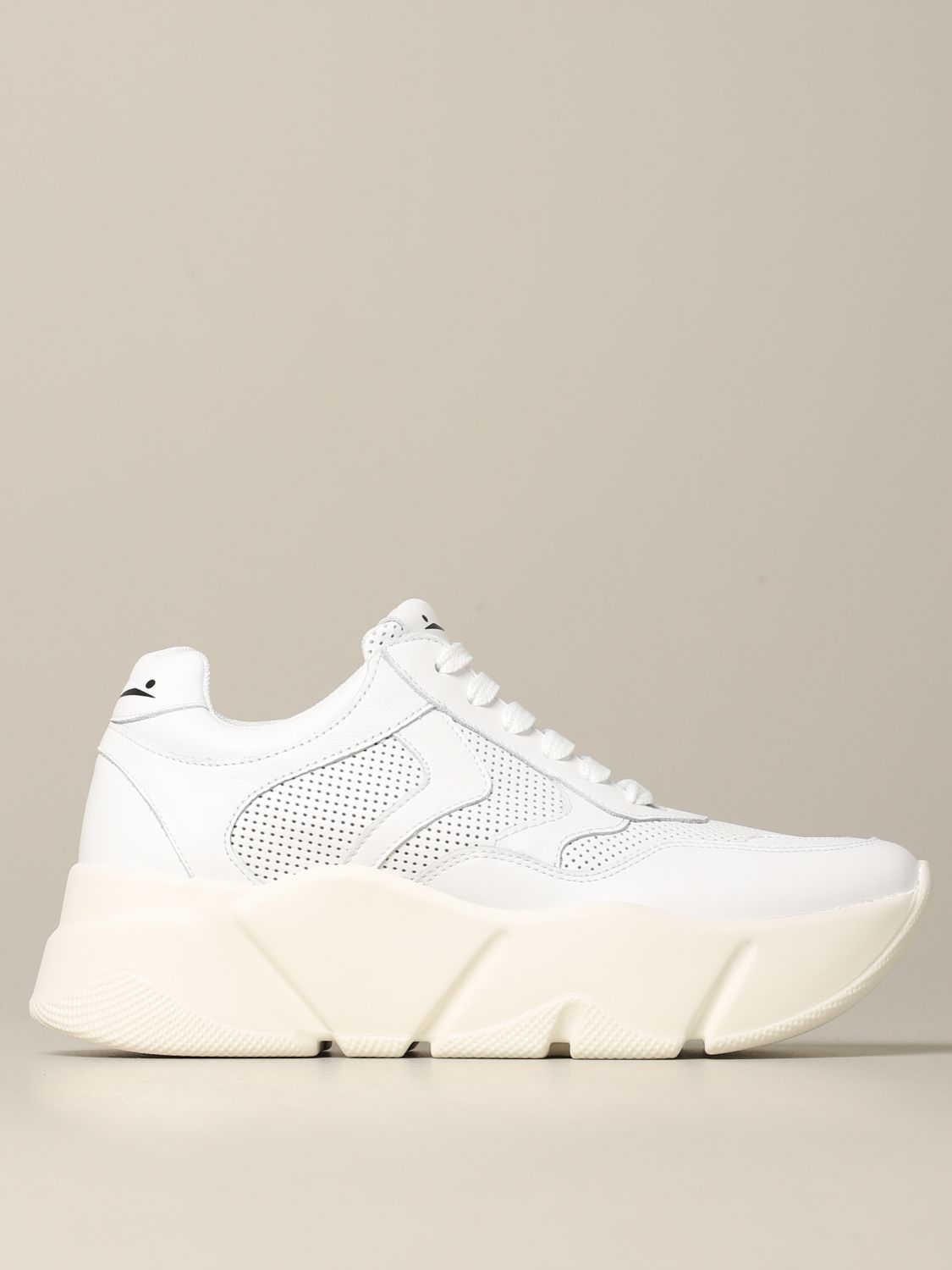 Voile Blanche sneakers in smooth and perforated leather | Sneakers ...