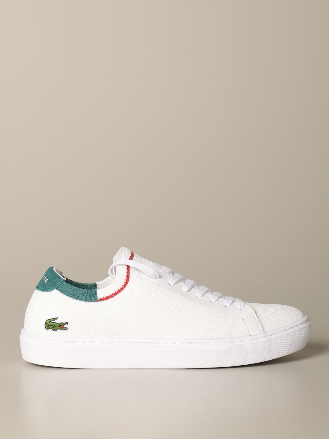 zoete smaak Grappig Syndicaat Lacoste Outlet: sneakers for man - White | Lacoste sneakers E00141 online  on GIGLIO.COM