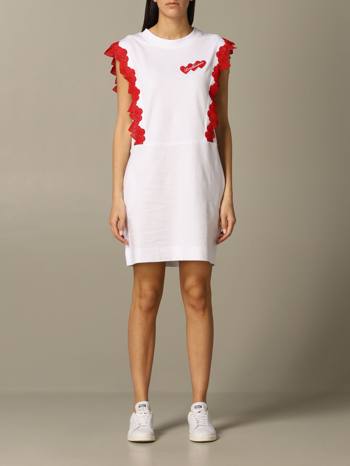 white moschino dress