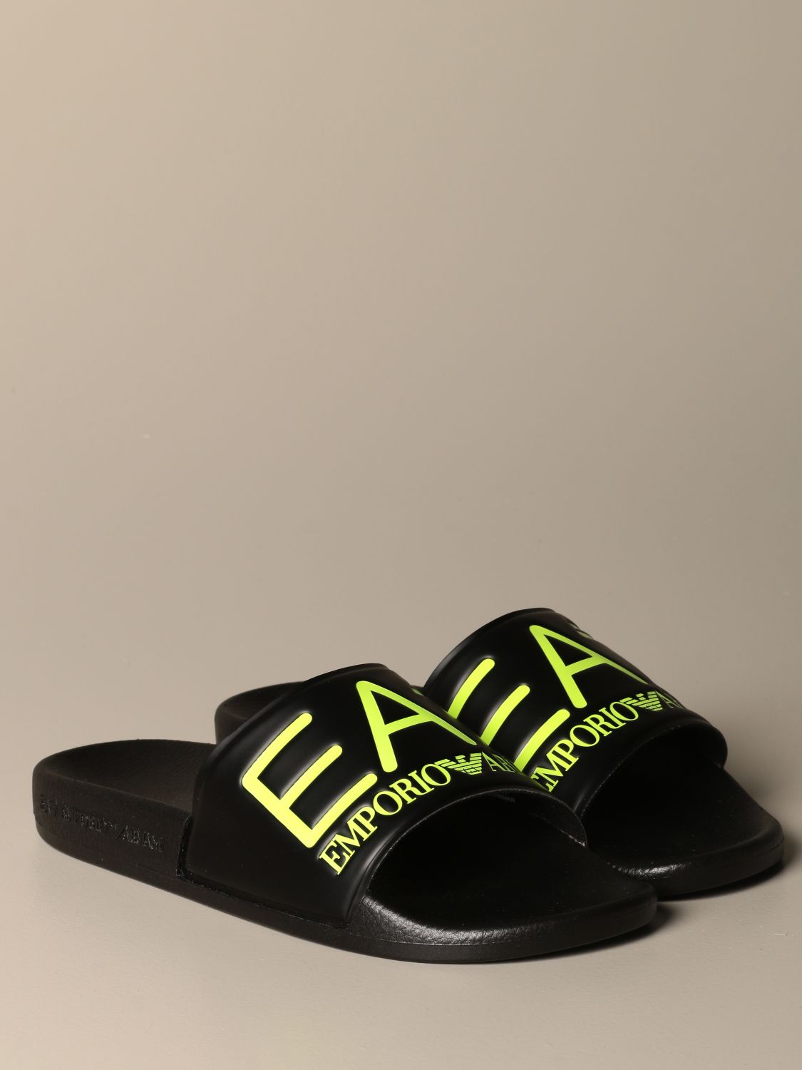 EA7 banded sandal with big logo | Sandals Ea7 Men Yellow | Sandals Ea7 ...