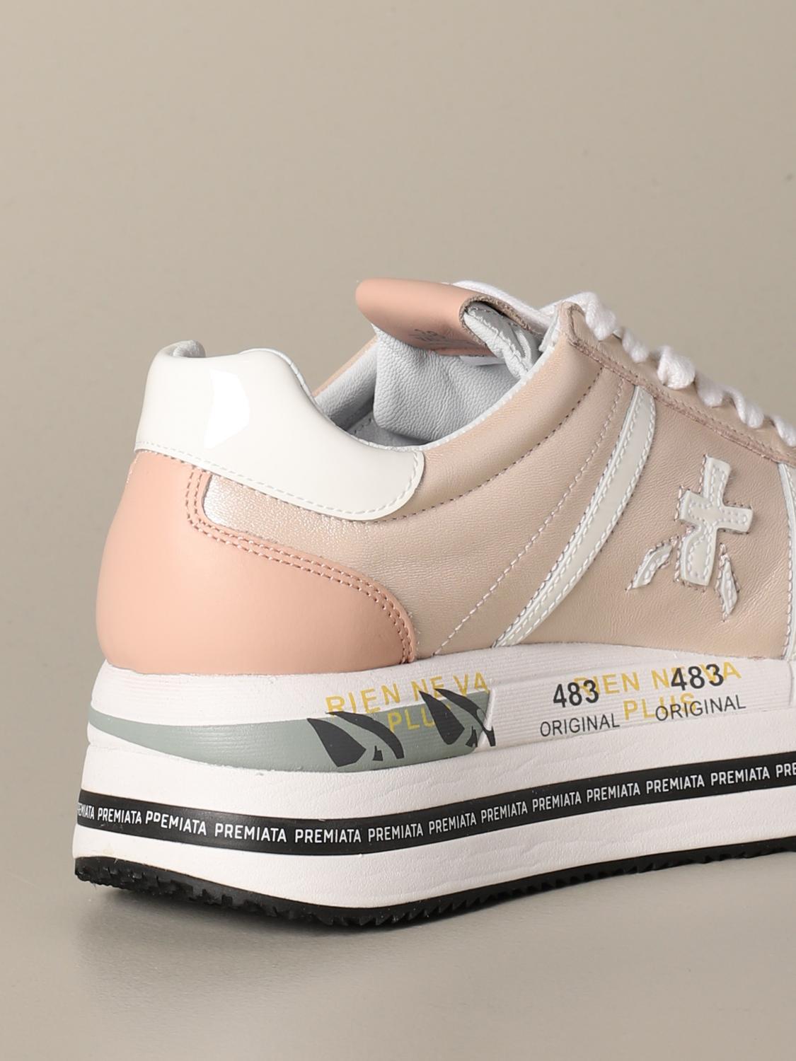 Premiata Outlet: Conny sneakers in leather - Pink | Sneakers Premiata BETH  4519 GIGLIO.COM