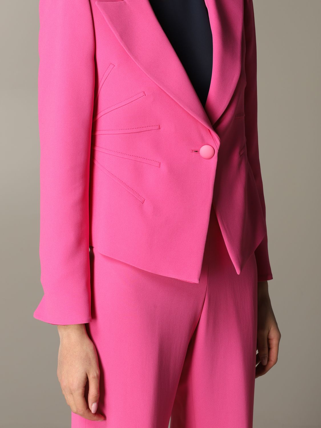 armani pink suit