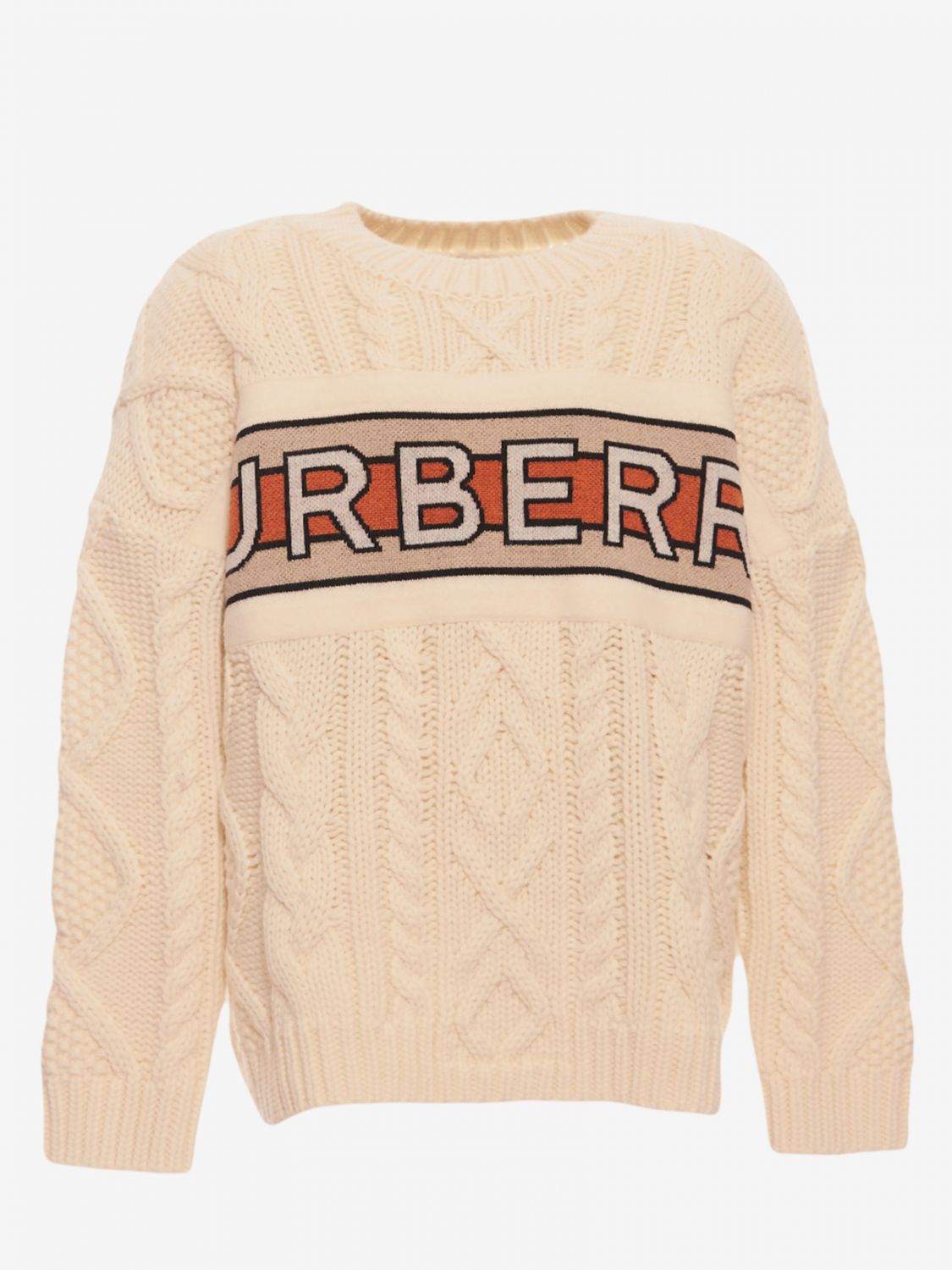 Sweater Burberry Kids Ivory 
