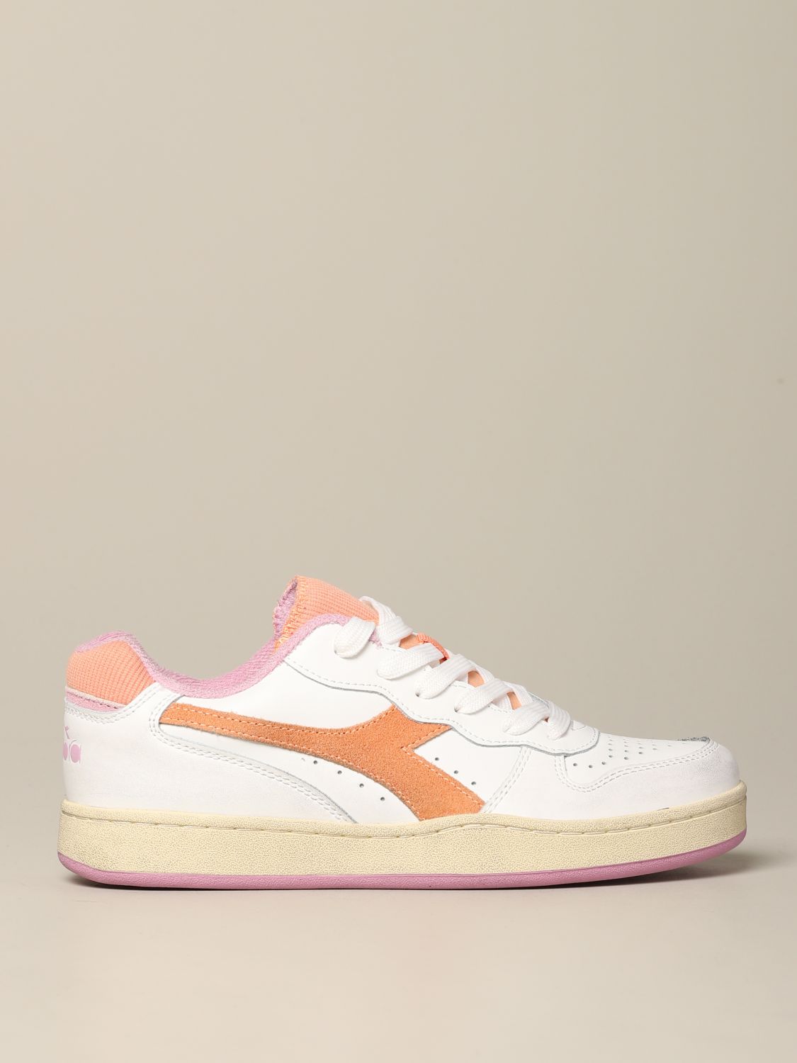 Diadora sneakers in leather with logo 