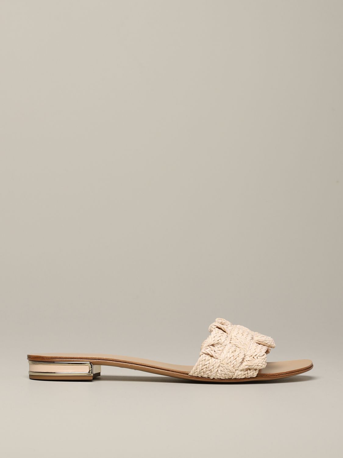 Flat sandals Casadei: Heeled sandals women Casadei beige 1