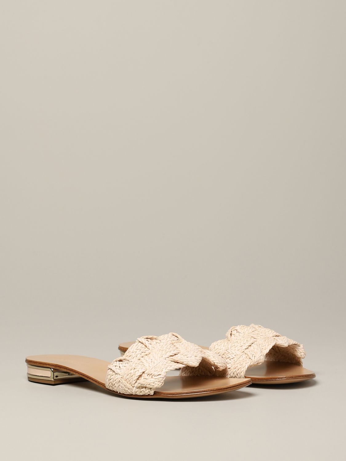 Flat sandals Casadei: Heeled sandals women Casadei beige 2