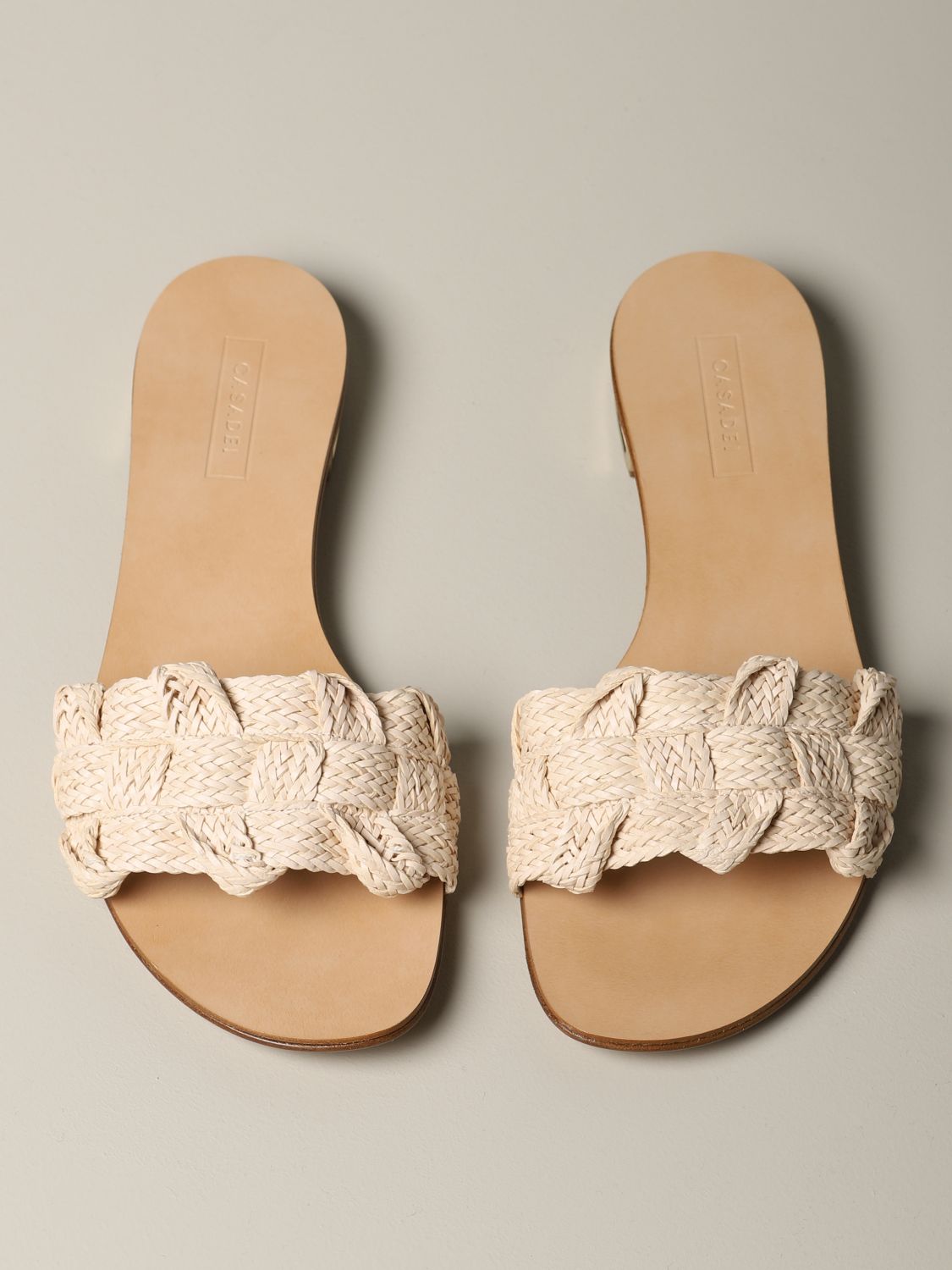 Flat sandals Casadei: Heeled sandals women Casadei beige 3