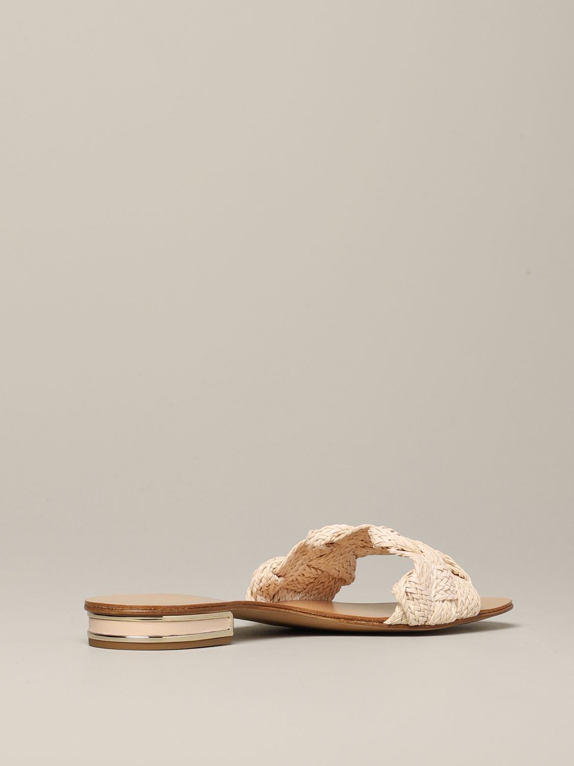 Flat sandals Casadei: Heeled sandals women Casadei beige 5