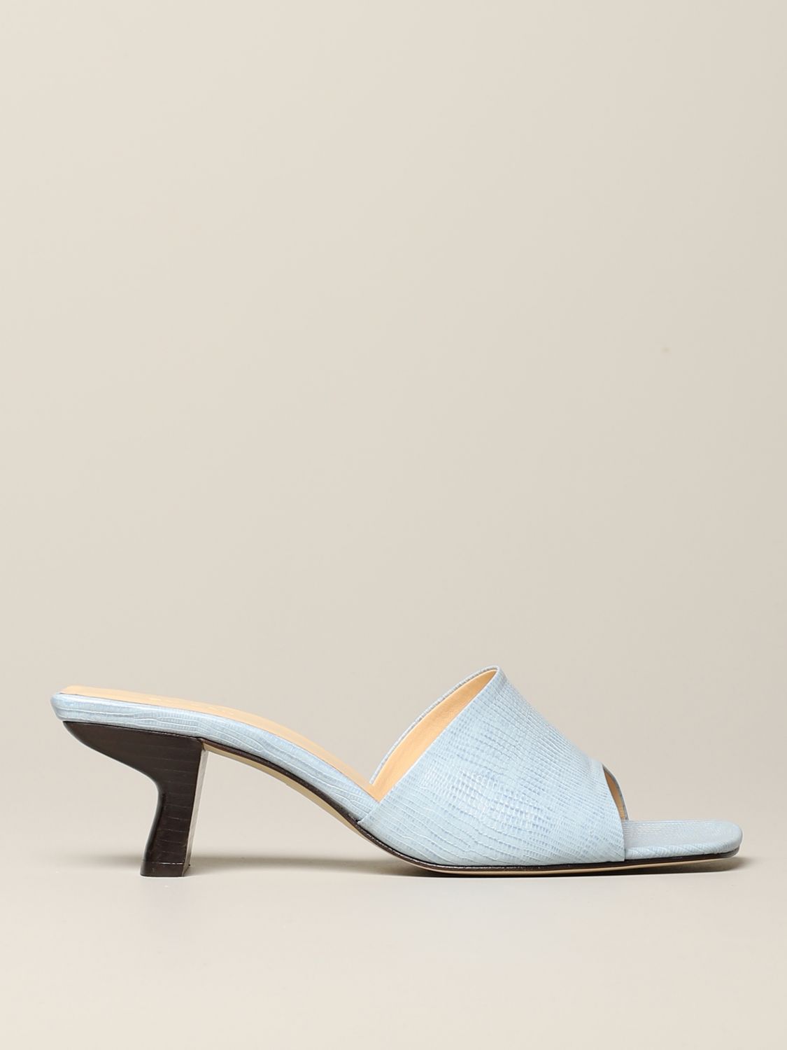 Heeled sandals By Far: Flat shoes women By Far gnawed blue 1