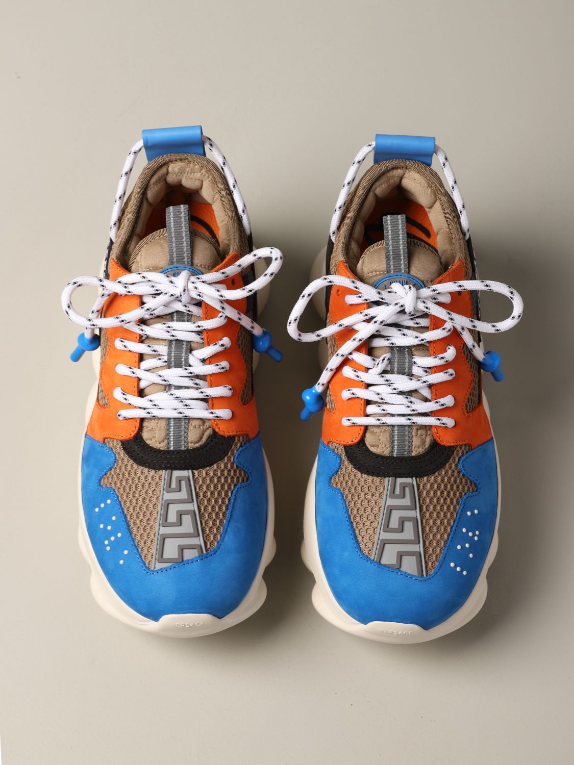 versace chain reaction sneakers blue