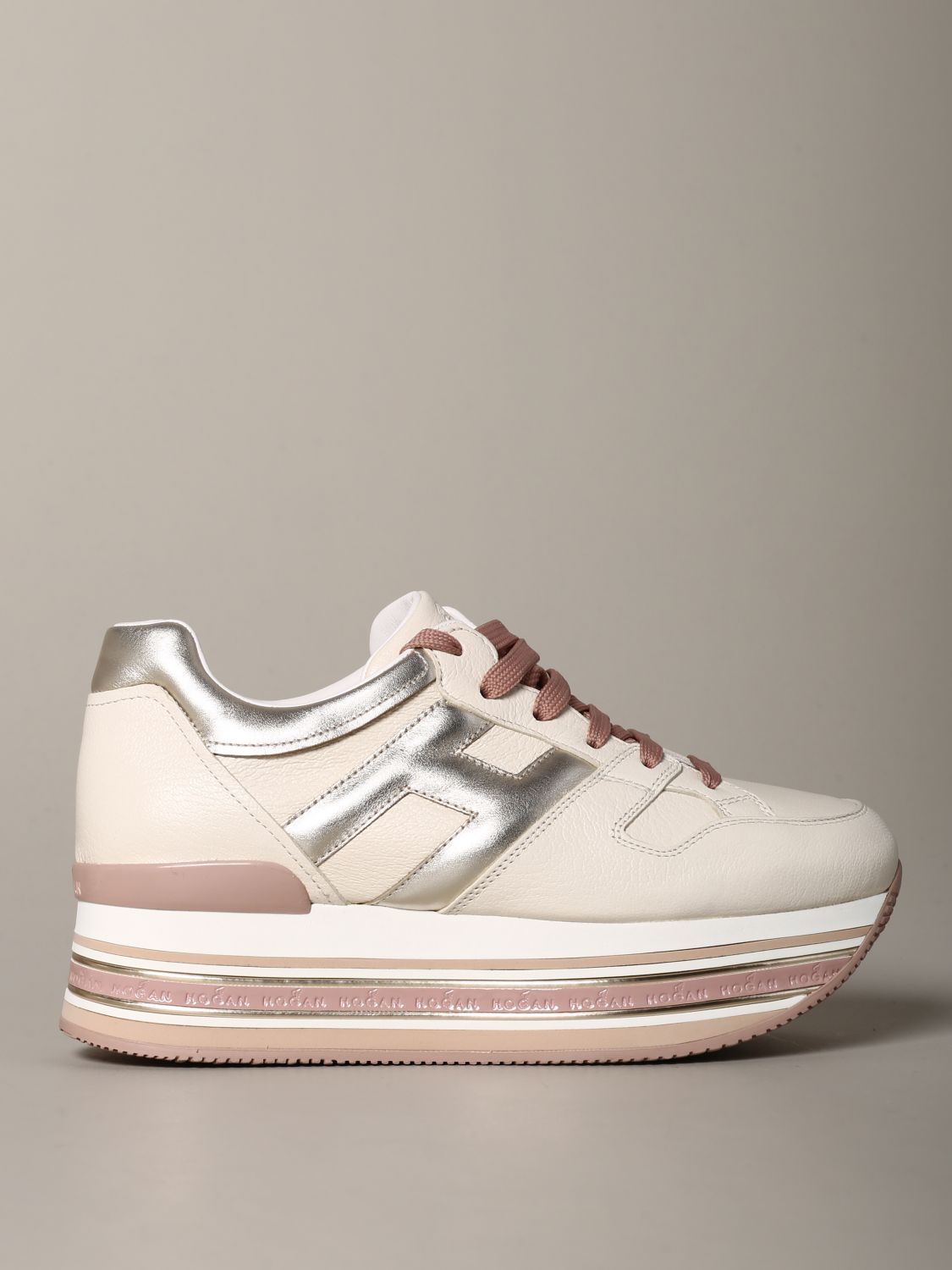 legering insekt Mediator Hogan Outlet: sneakers in smooth and laminated leather | Sneakers Hogan  Women Yellow Cream | Sneakers Hogan HXW5030T548 N7Y GIGLIO.COM