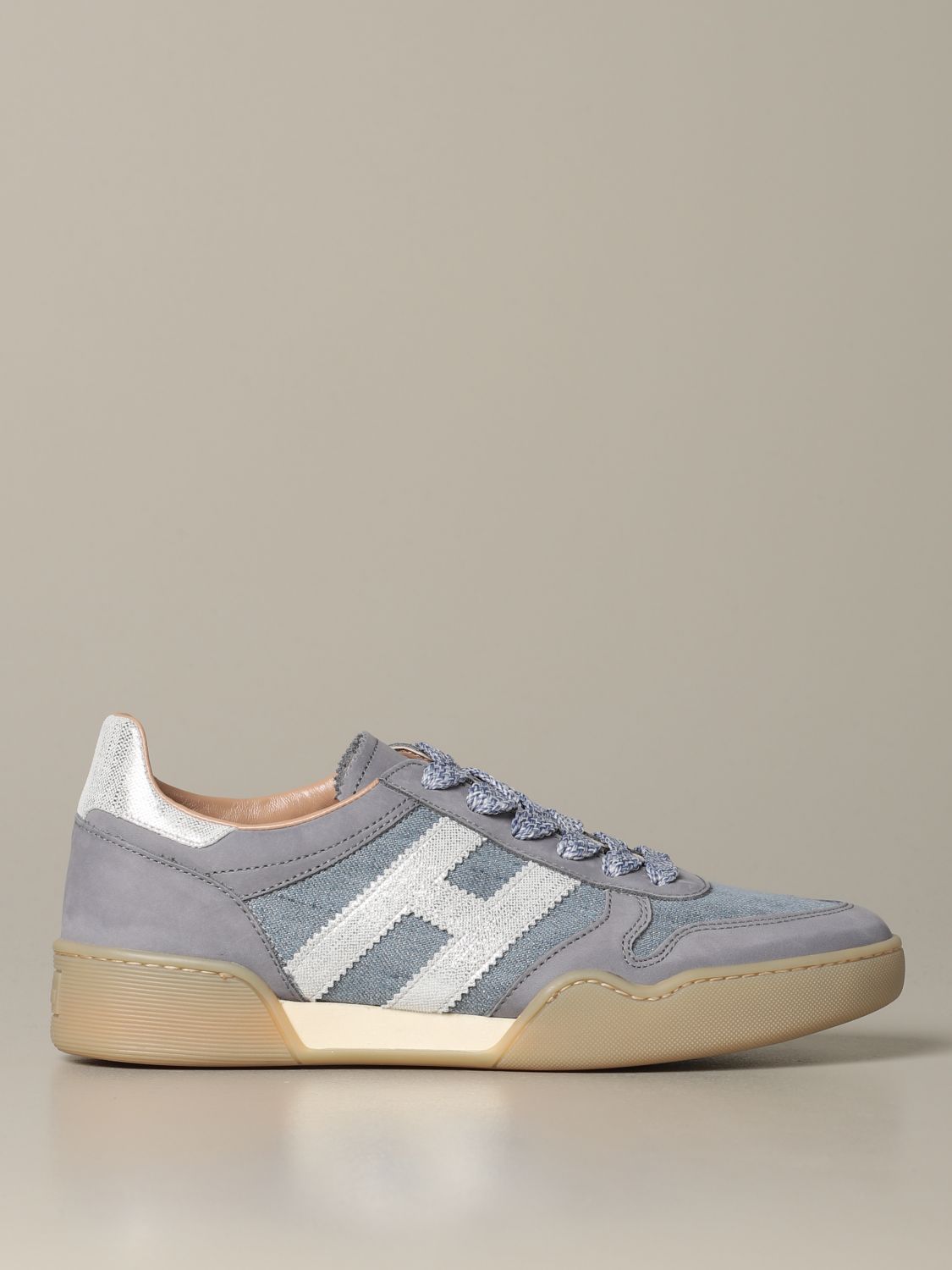 Hogan Outlet: Zapatillas mujer - Azul Claro | Zapatillas Hogan HXW3570AC40  N1P GIGLIO.COM