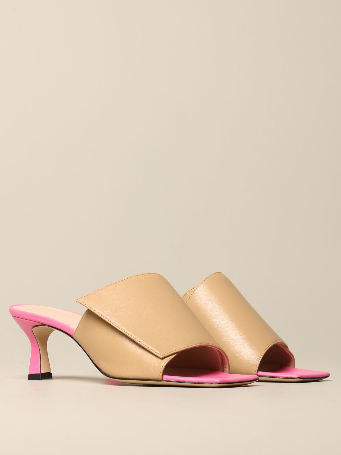 Heeled sandals Wandler: Flat shoes women Wandler beige 2