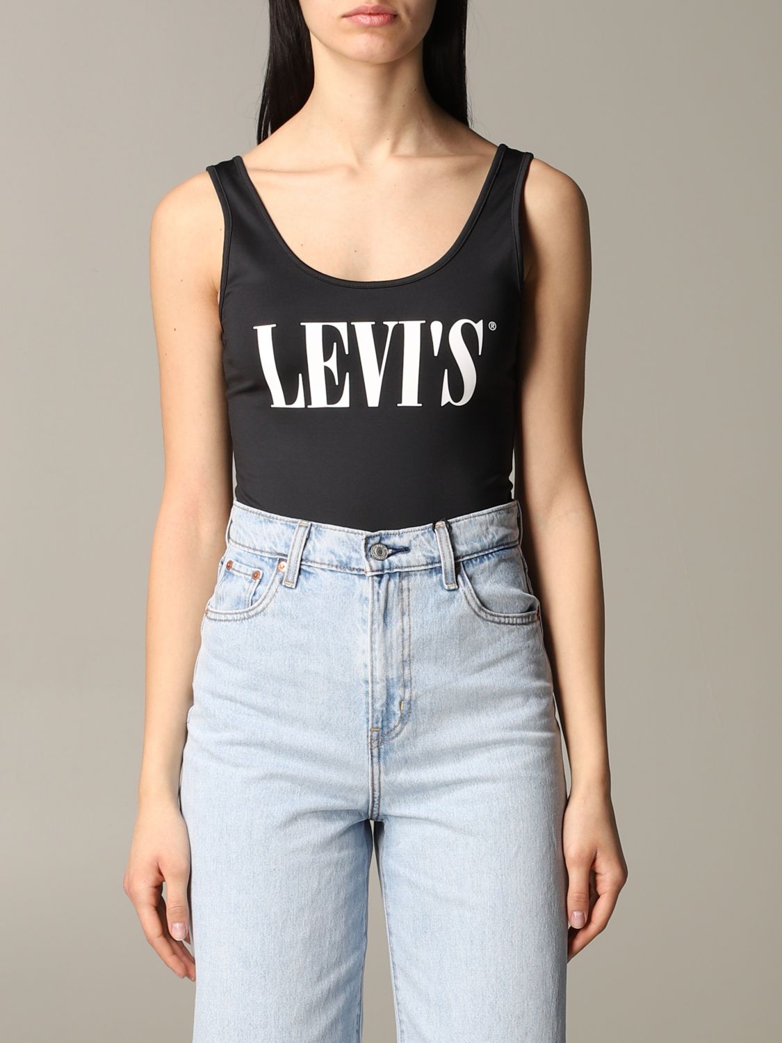 Levi's Outlet: tank top with logo - Black | Levi's t-shirt 577870014 online  on 