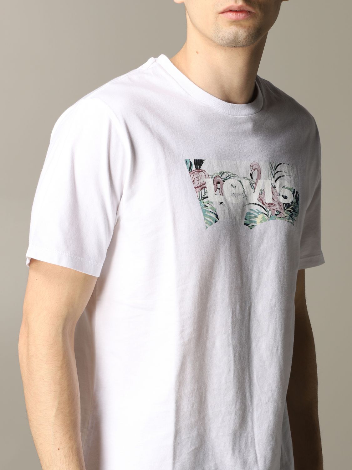 levis white t shirt men