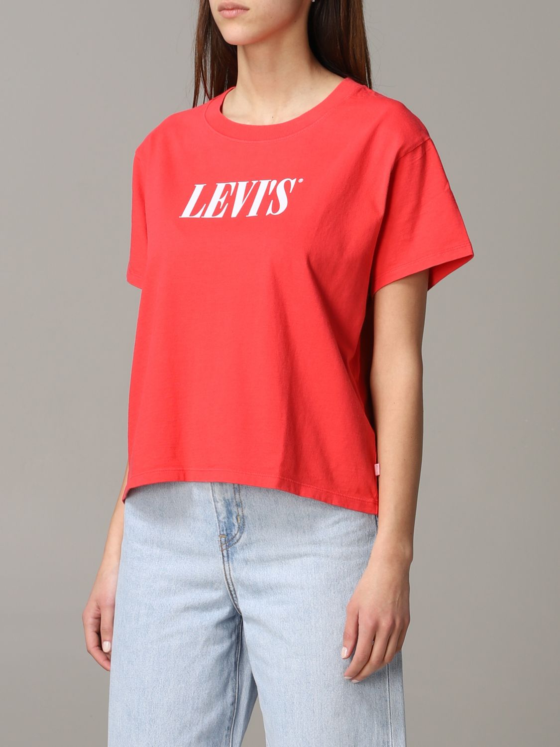 Levi's short-sleeved T-shirt with logo | T-Shirt Levi's Women Red | T ...