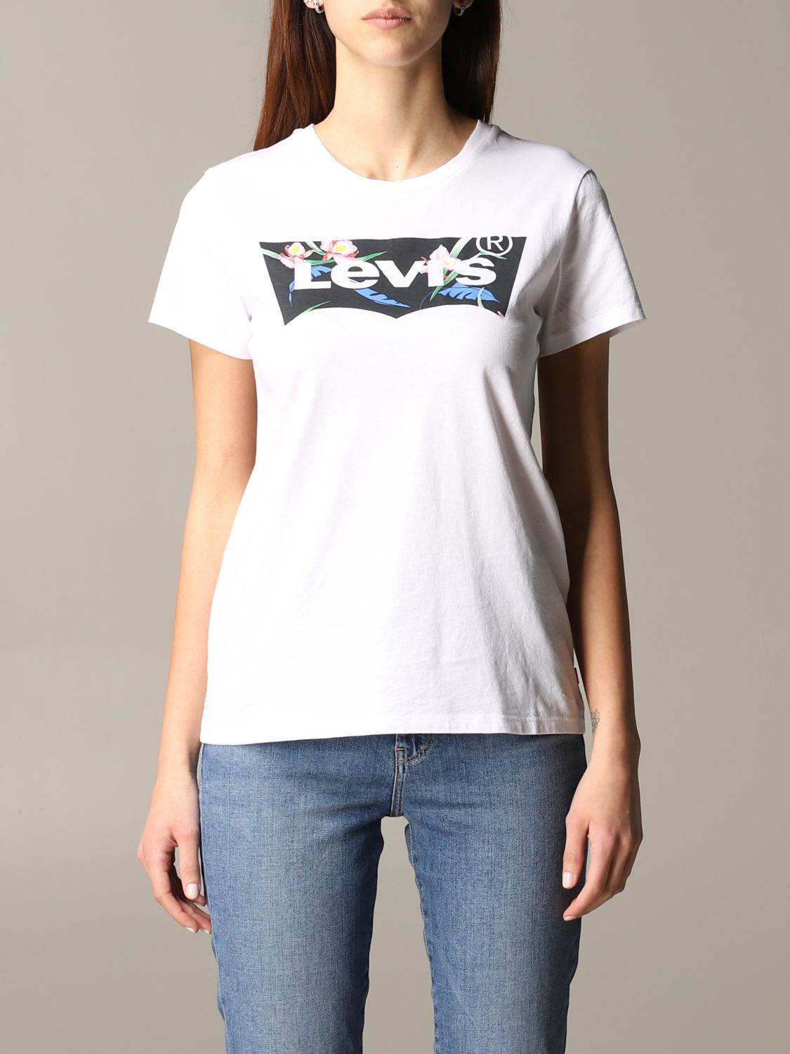 levi's white t shirt womens