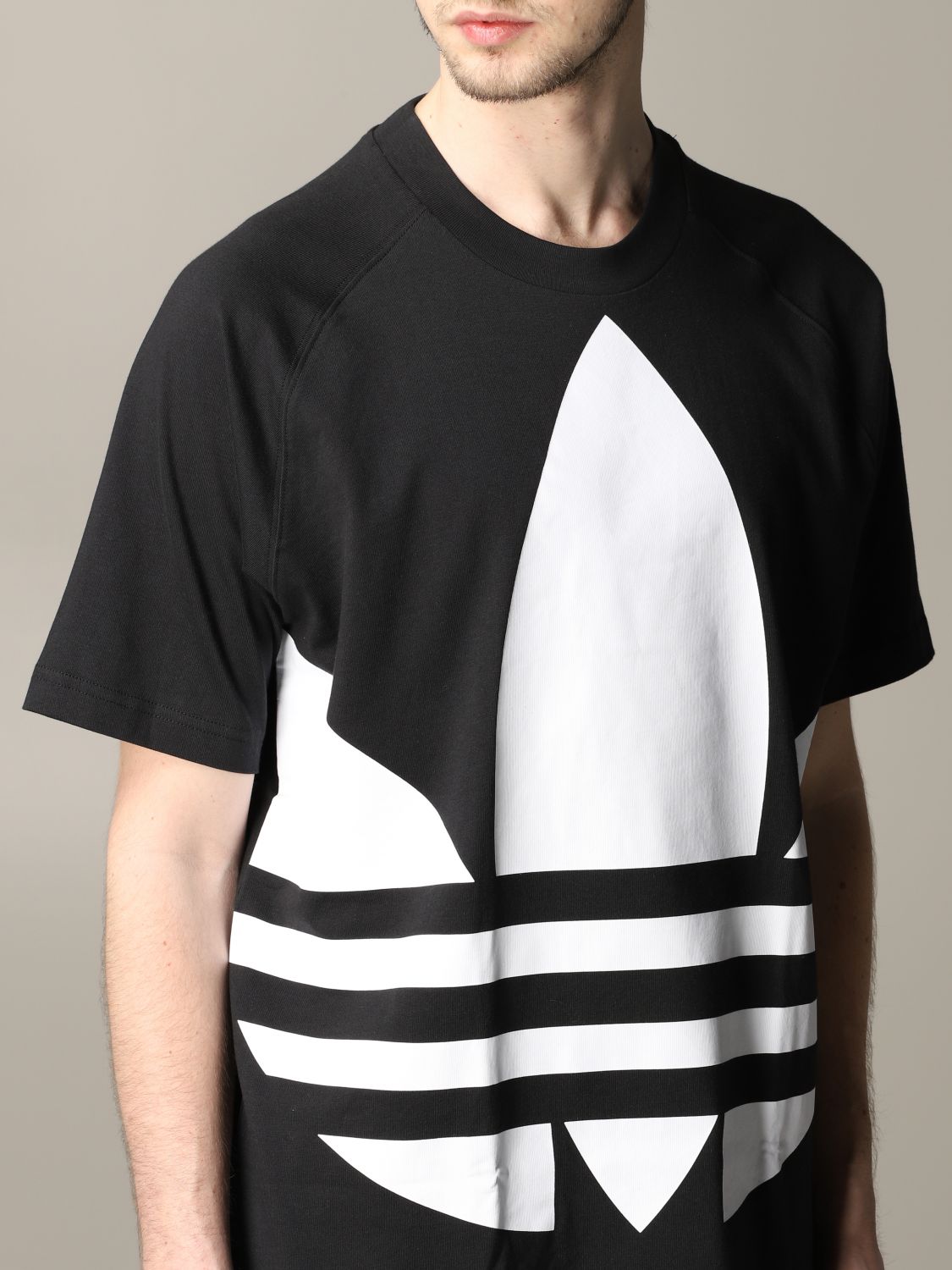ADIDAS ORIGINALS shortsleeved Tshirt with big logo TShirt Adidas